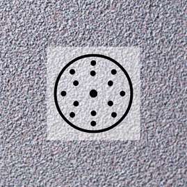 Q.SILVER Шлифовальный диск, латексная бумага, оксид алюминия, 150 мм, 15 отверстий, Р120