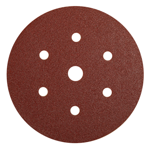 Фото товара "COARSE CUT Шлифовальный диск, укрепленная бумага, оксид алюминия, 7 отвестий, 150 мм, Р80"