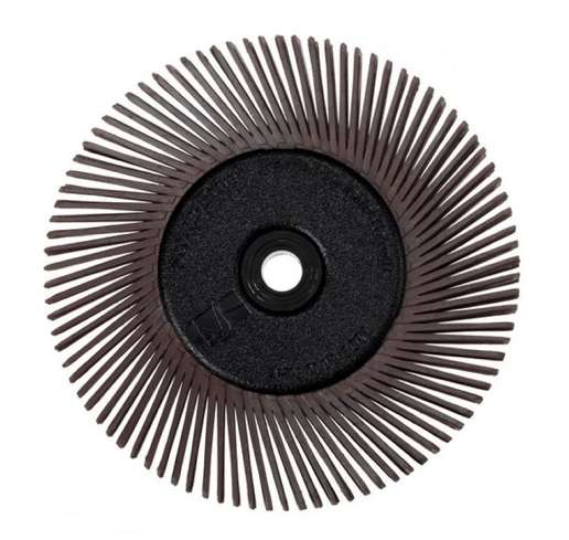 Фото товара "27621 Круг Scotch-Brite Bristle BB-ZB тип А P36 коричневый 150мм - 40 шт/уп"
