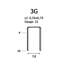 Скоба крепежная 3G/16 мм (180/5)